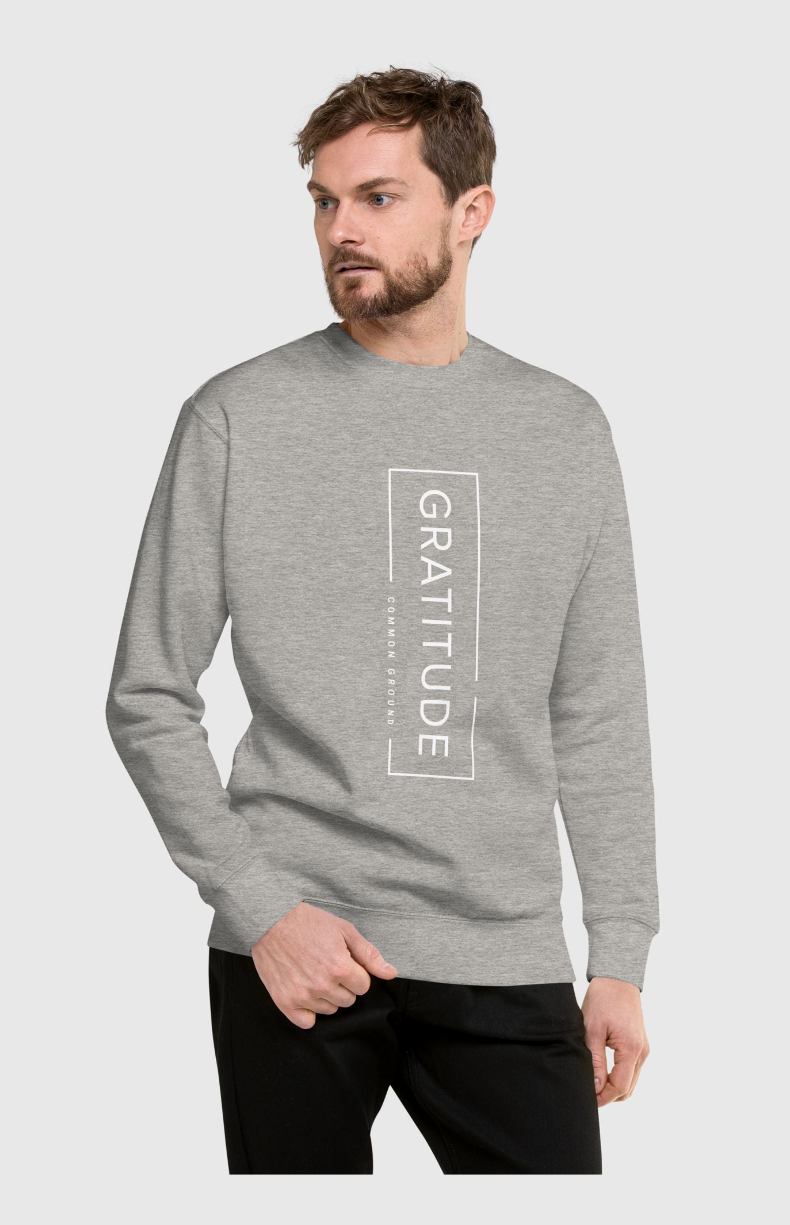 Soft & Stylish Gratitude Crewneck for Everyday – Values Driven