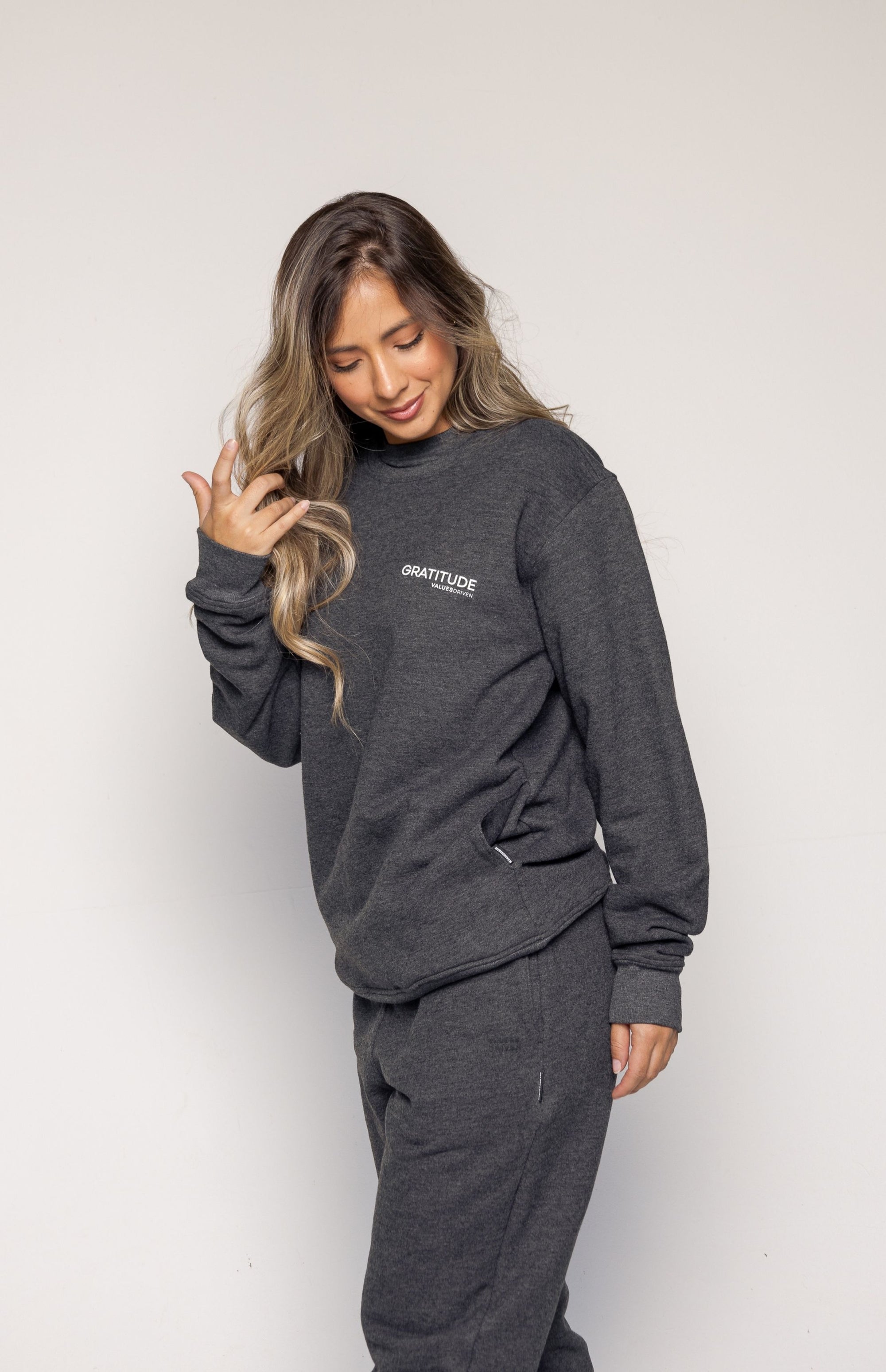 Gratitude Crewneck Gray