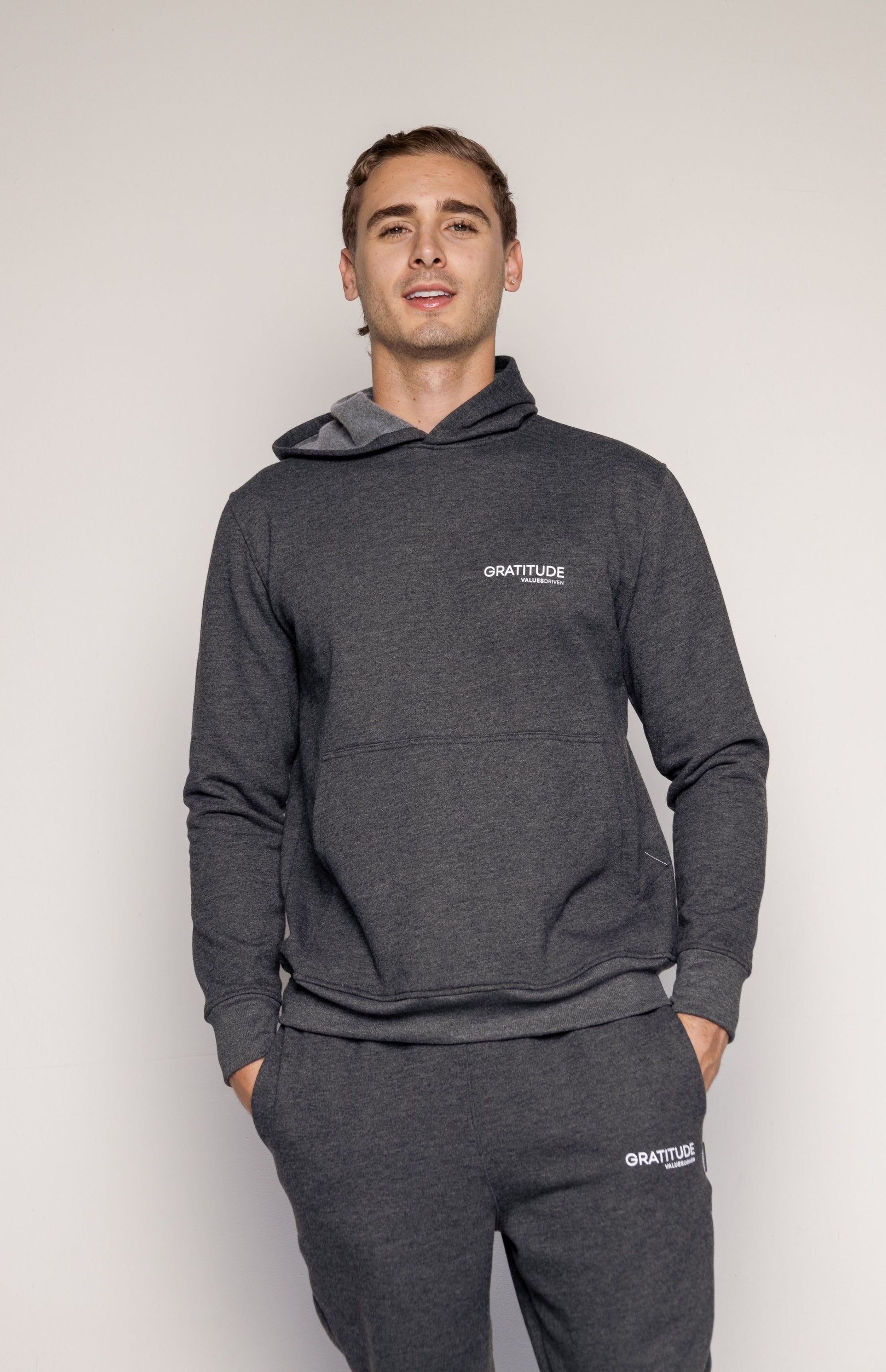 Gratitude Hoodie Gray