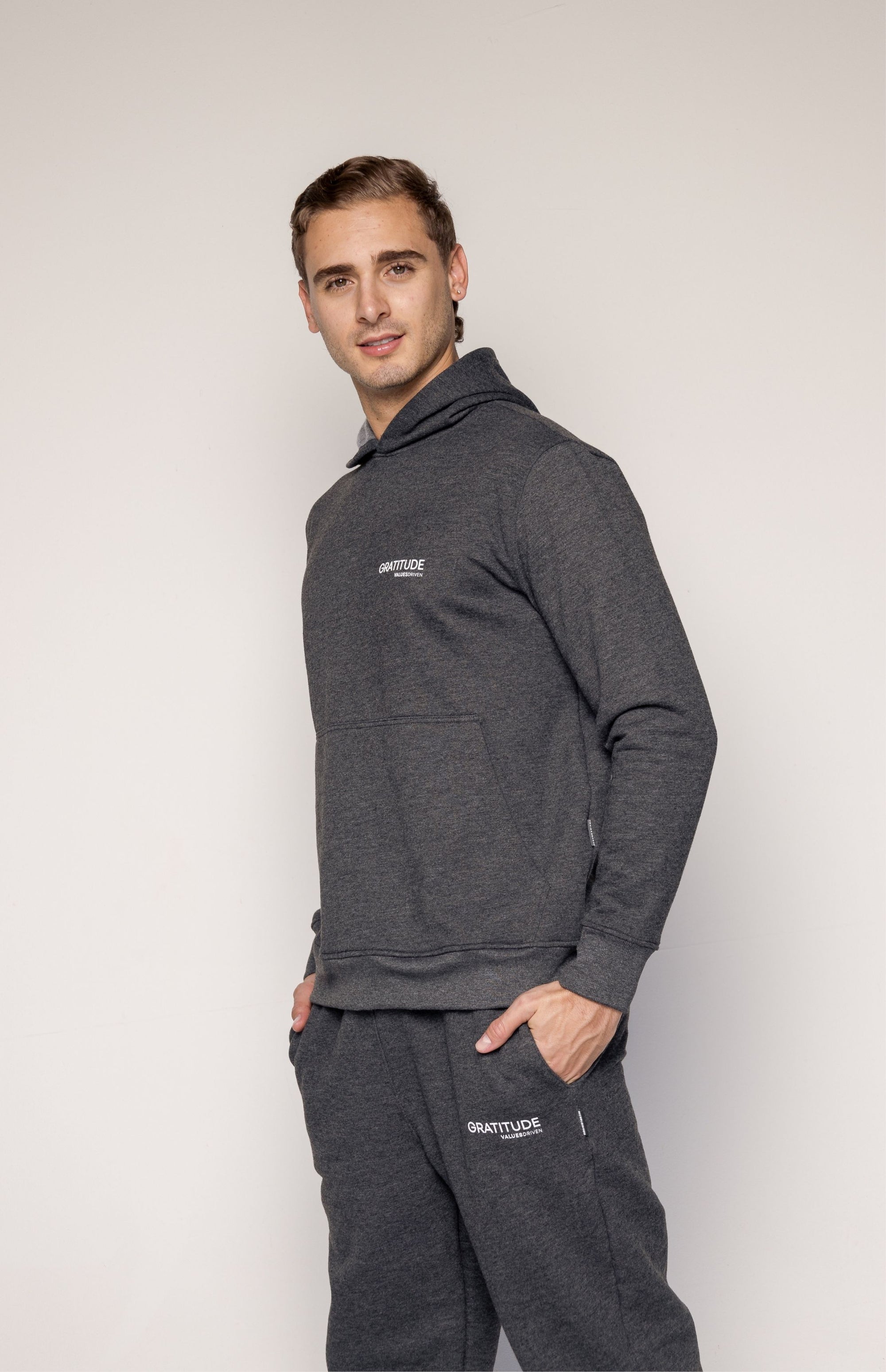 Gratitude Hoodie Gray