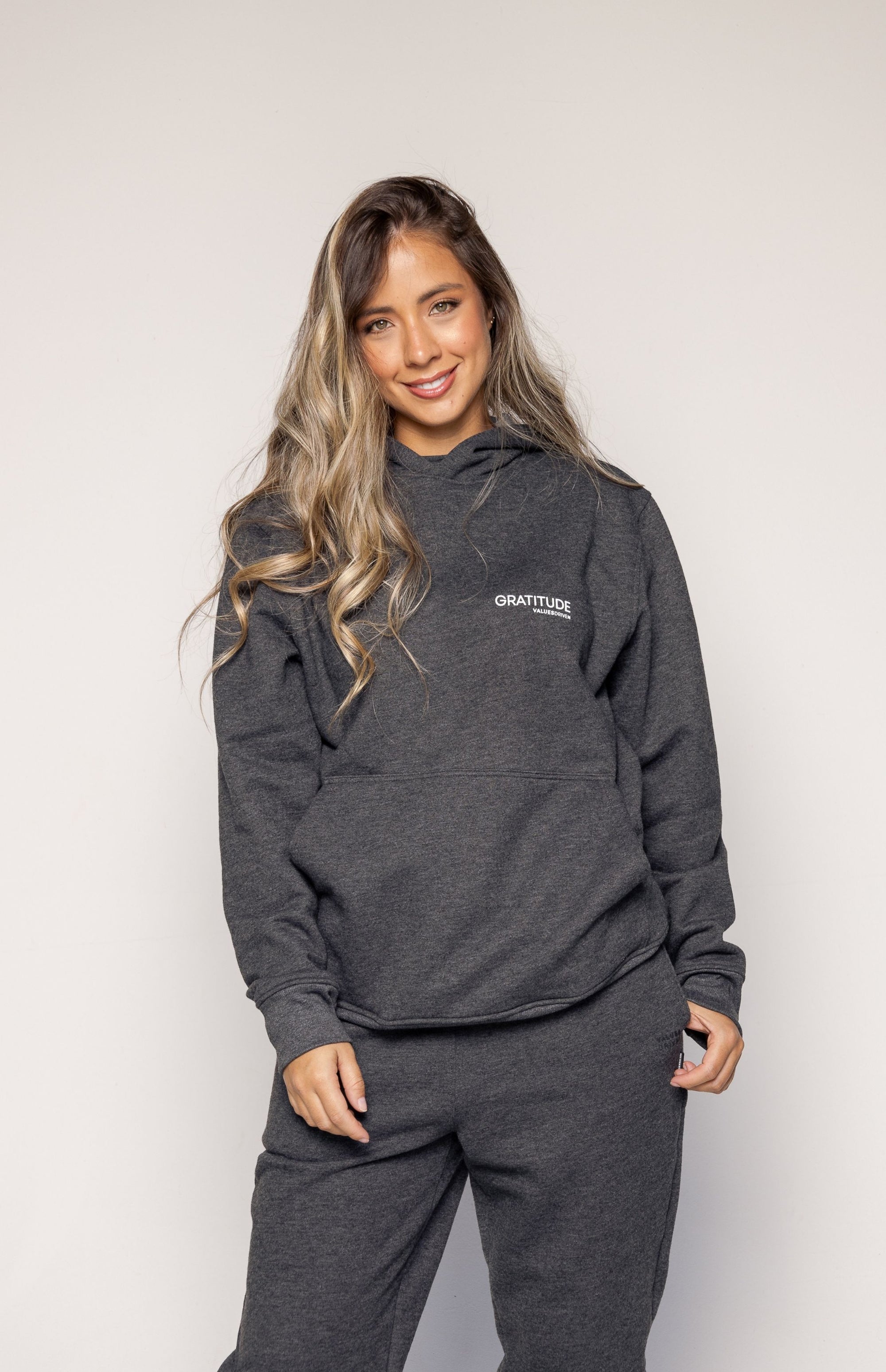 Gratitude Hoodie Gray