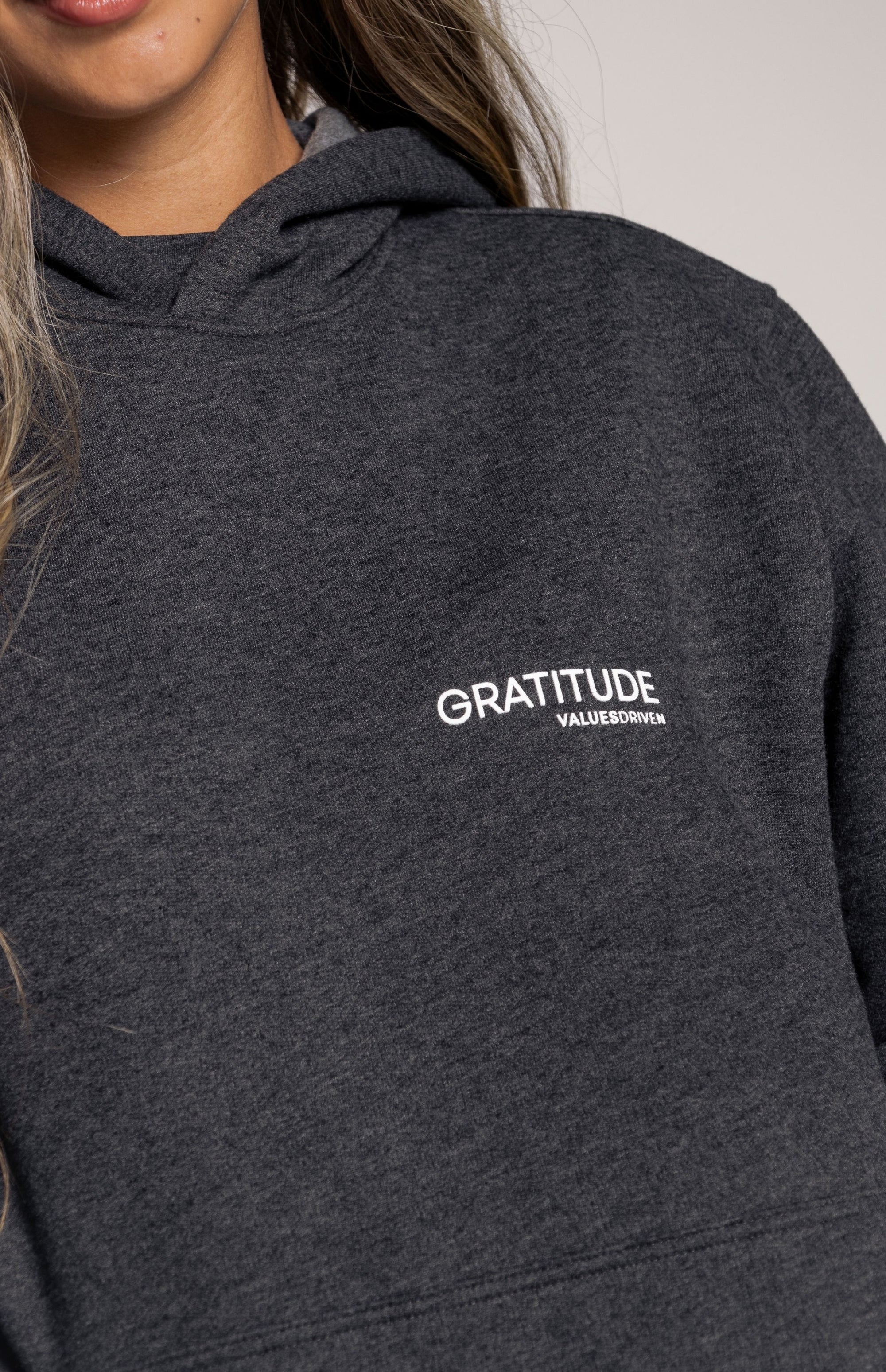 Gratitude Hoodie Gray