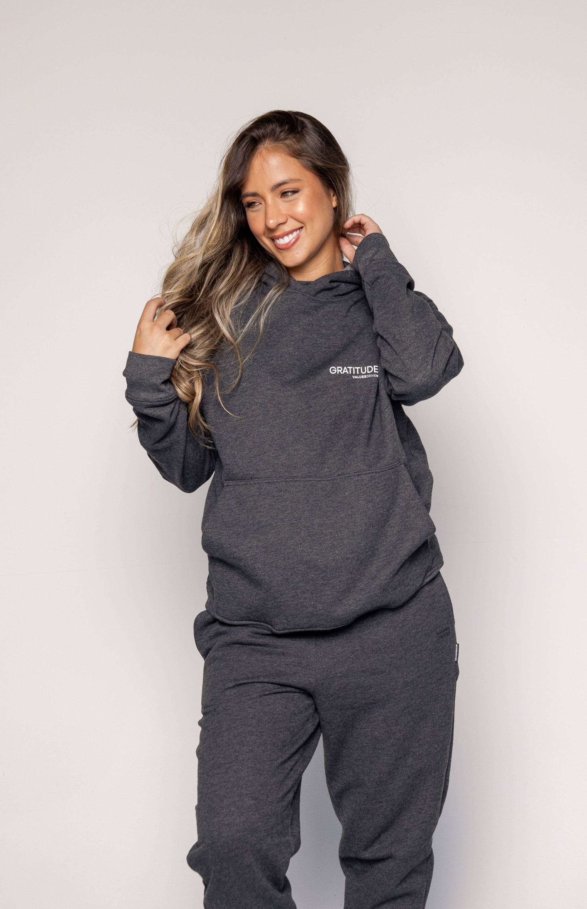 Gratitude Hoodie Gray