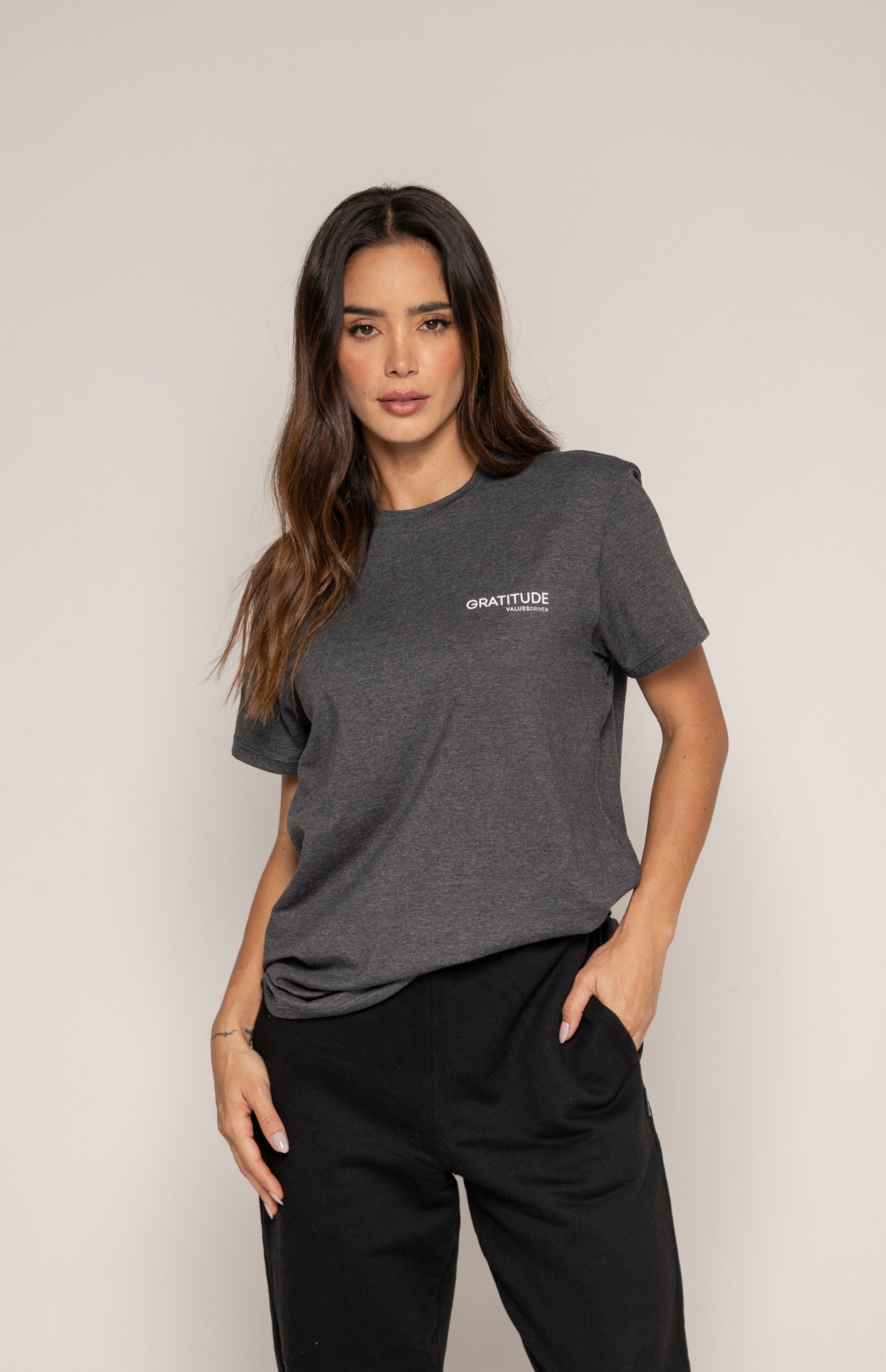 Gratitude T-Shirt Gray