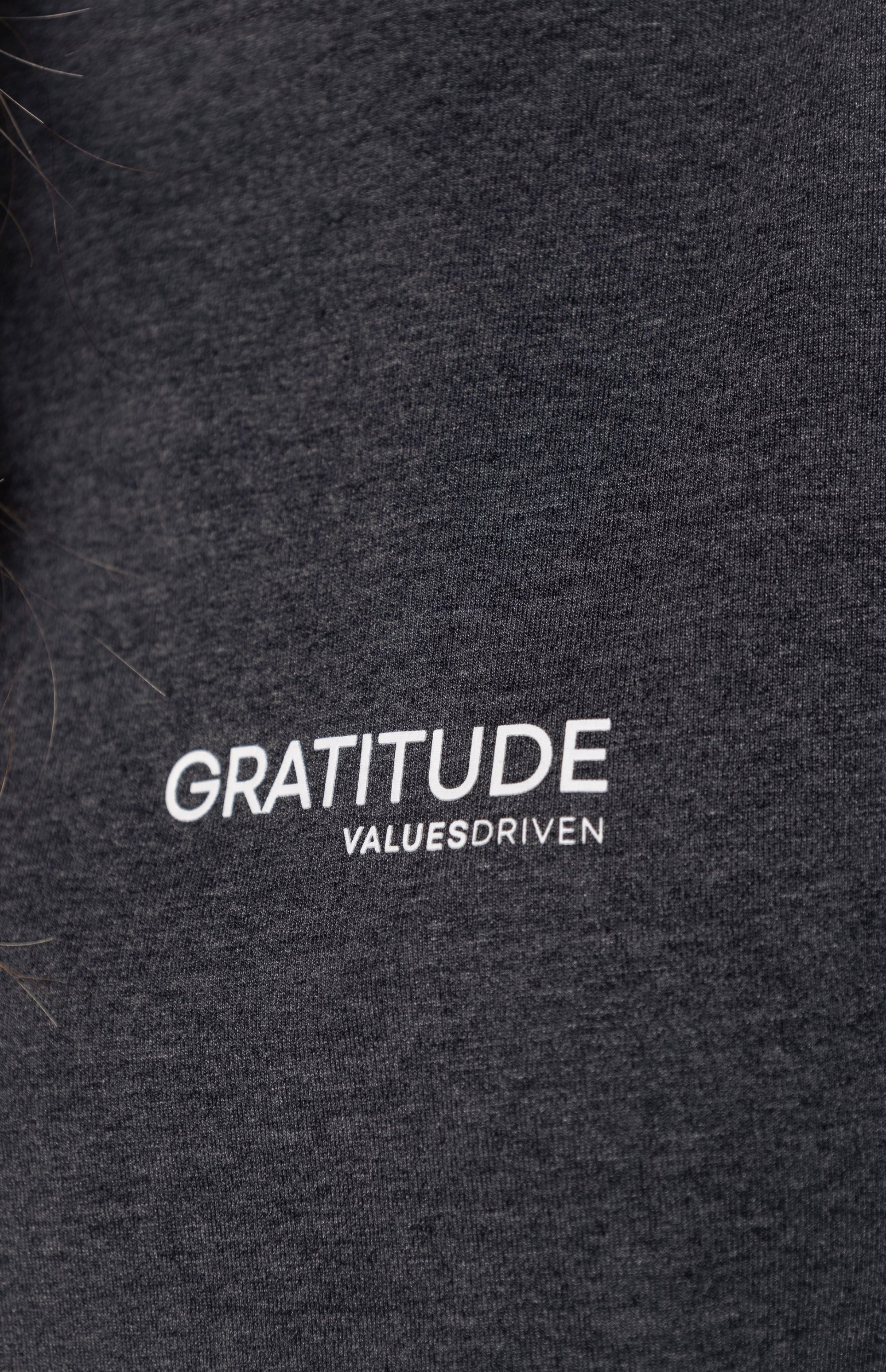 Gratitude Crop Top Gray