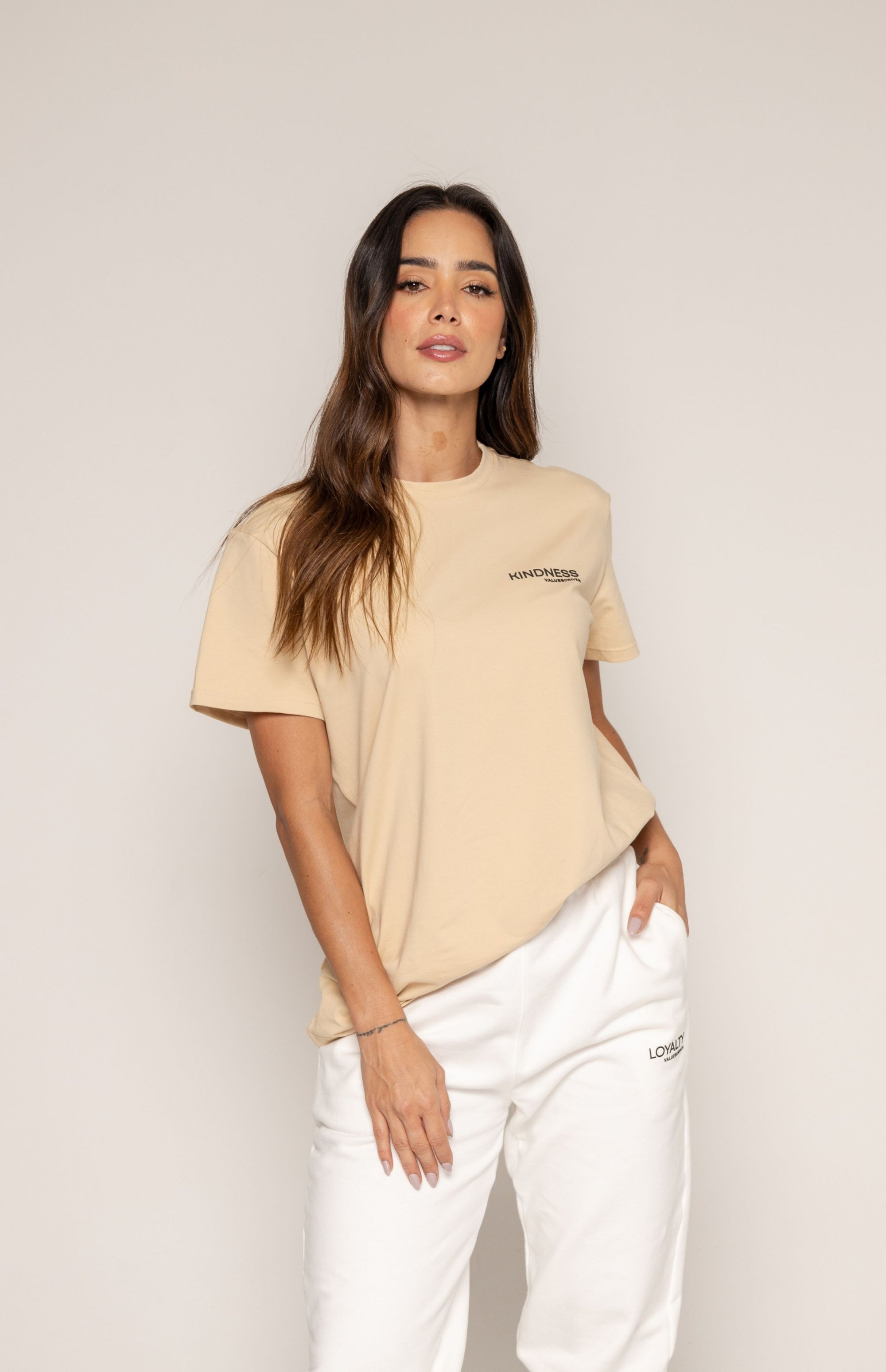 Kindness T-Shirt Beige