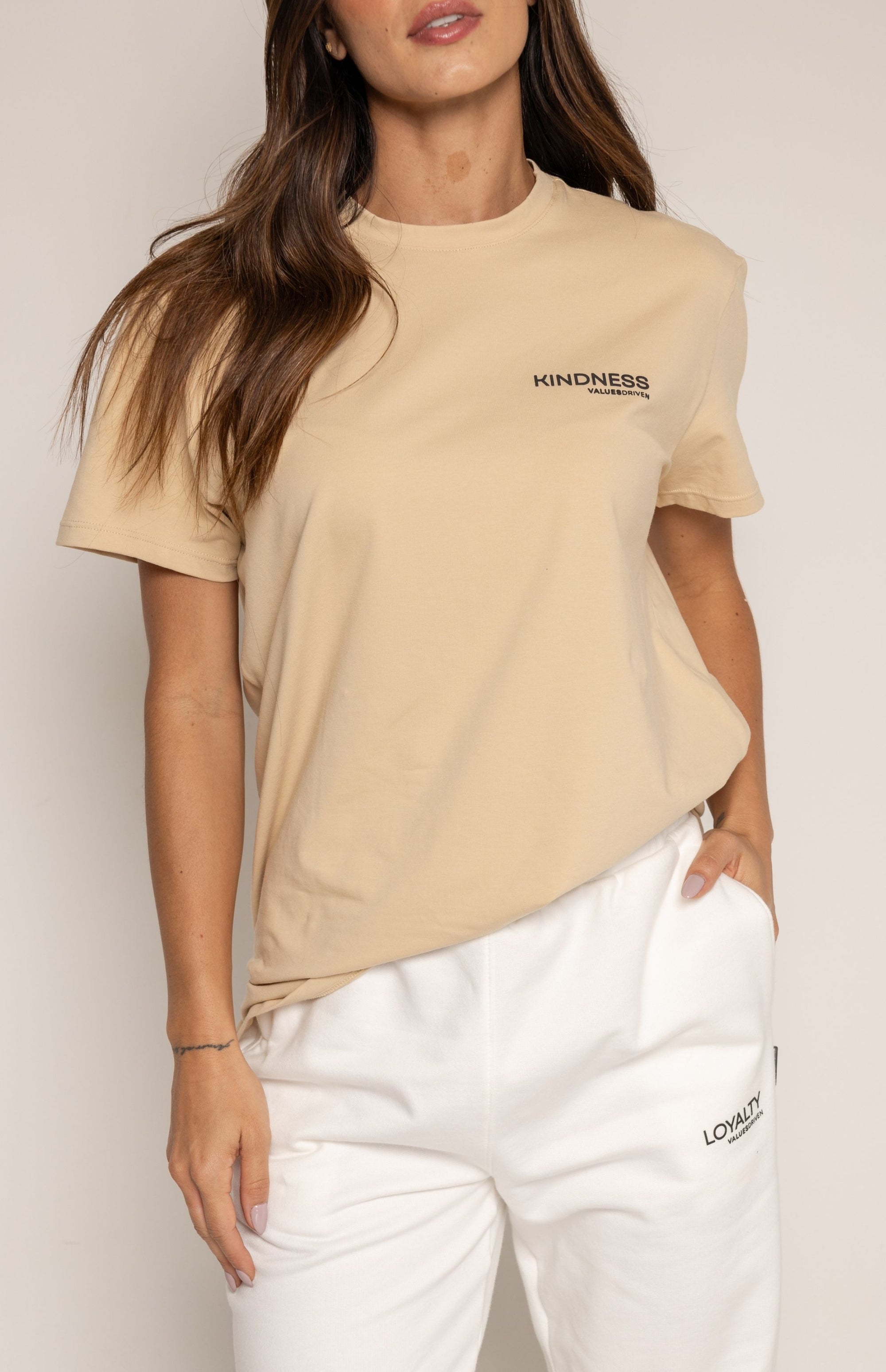Kindness T-Shirt Beige