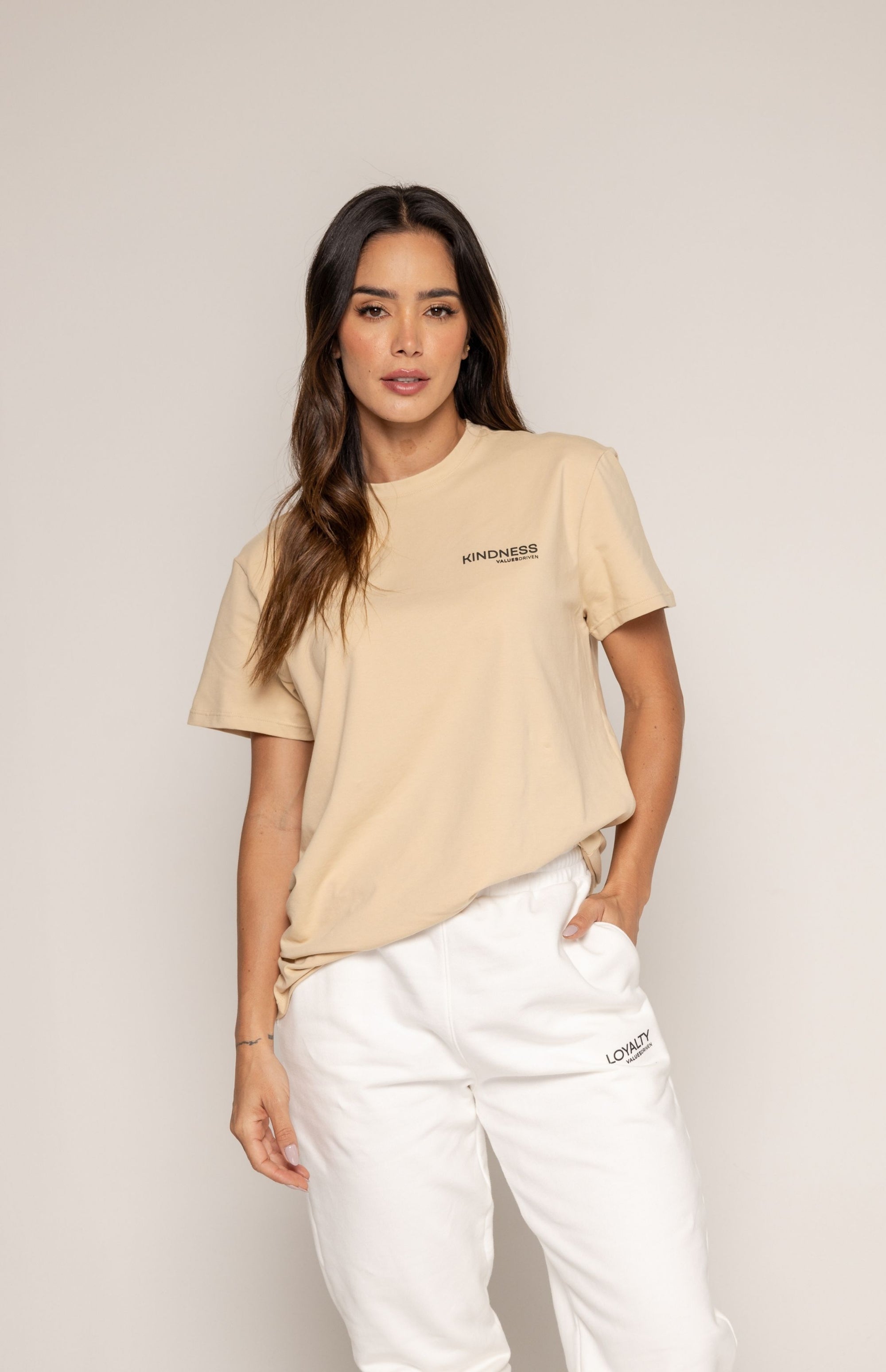 Kindness T-Shirt Beige