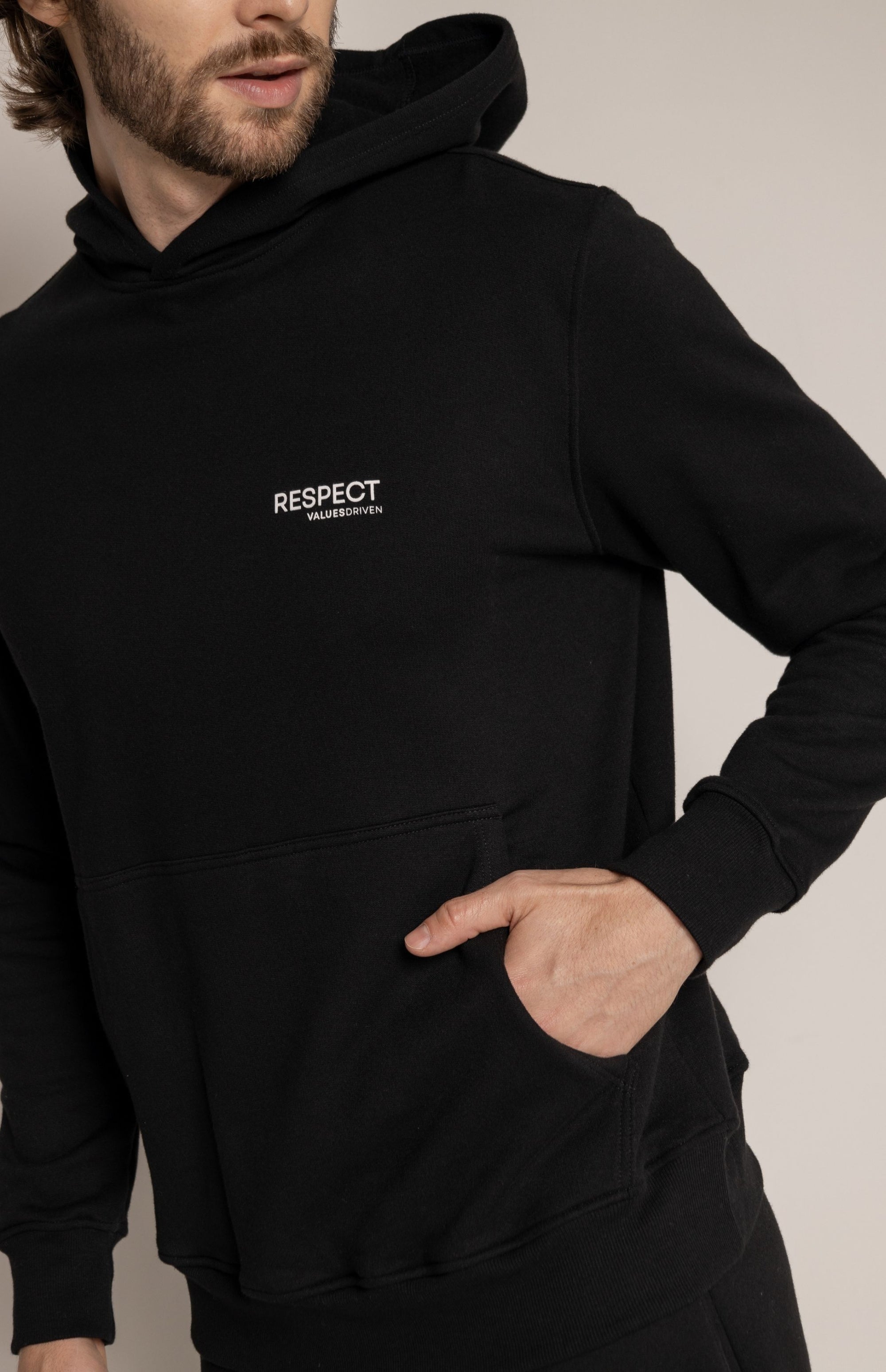 Respect Hoodie Black