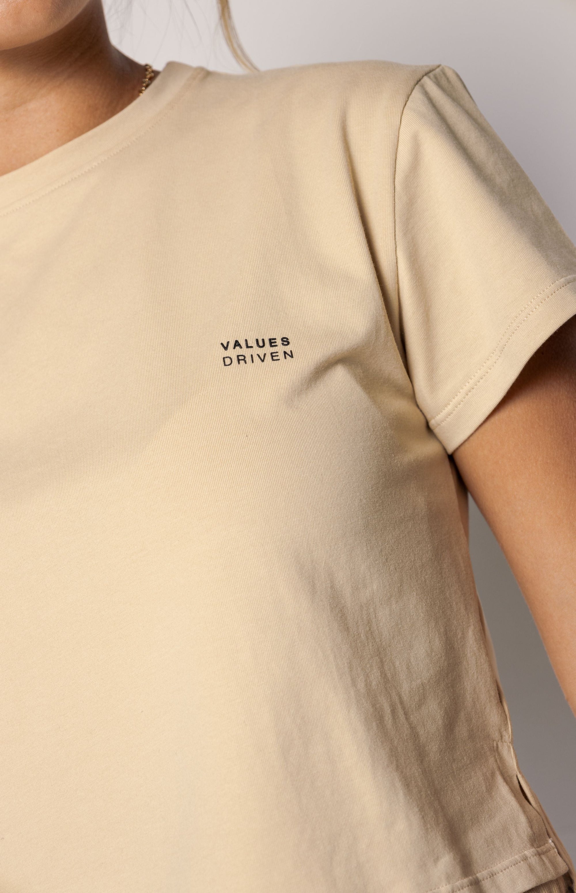 Consistency Crop Top Beige