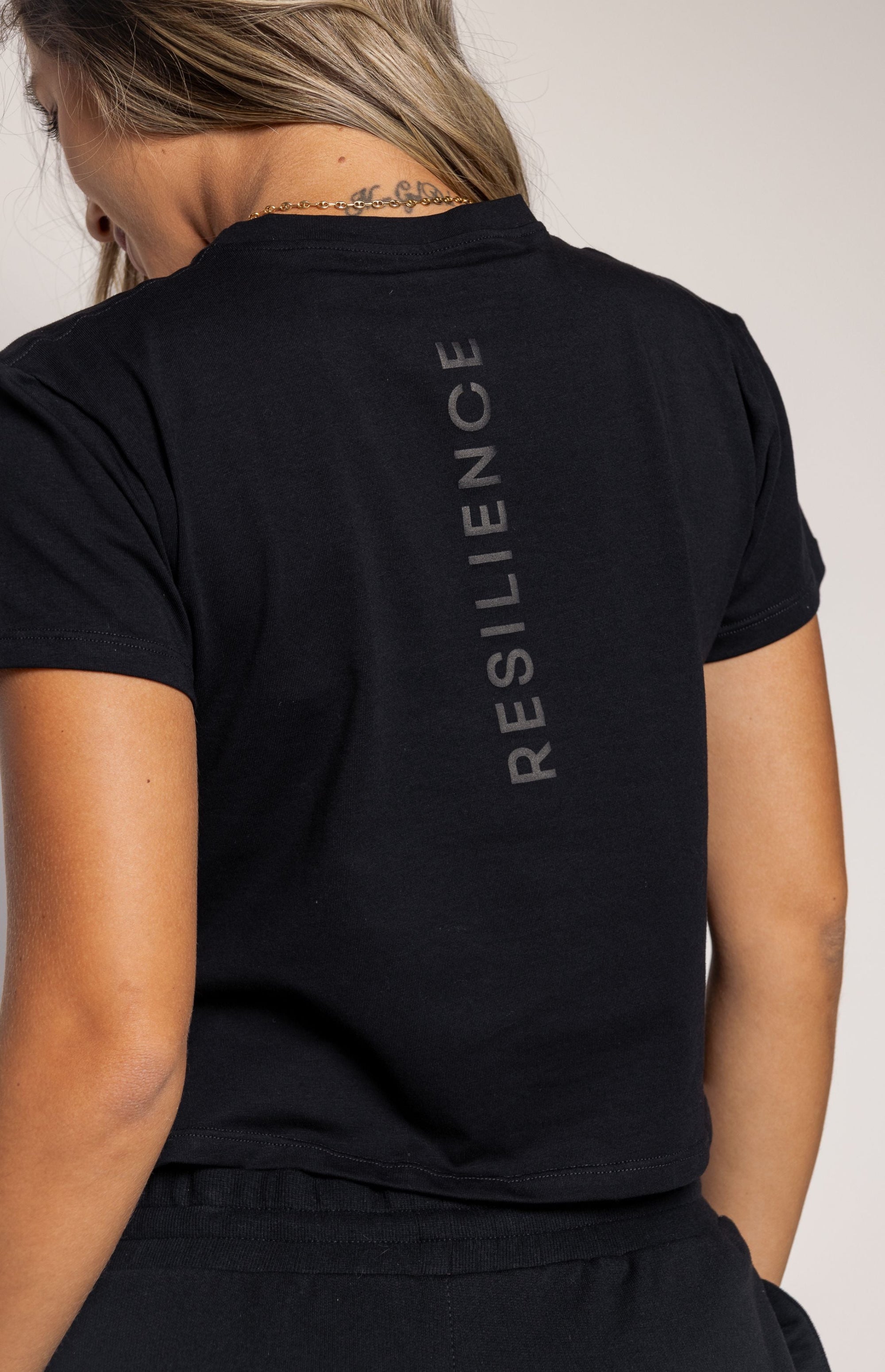 Resilience Crop Top Black