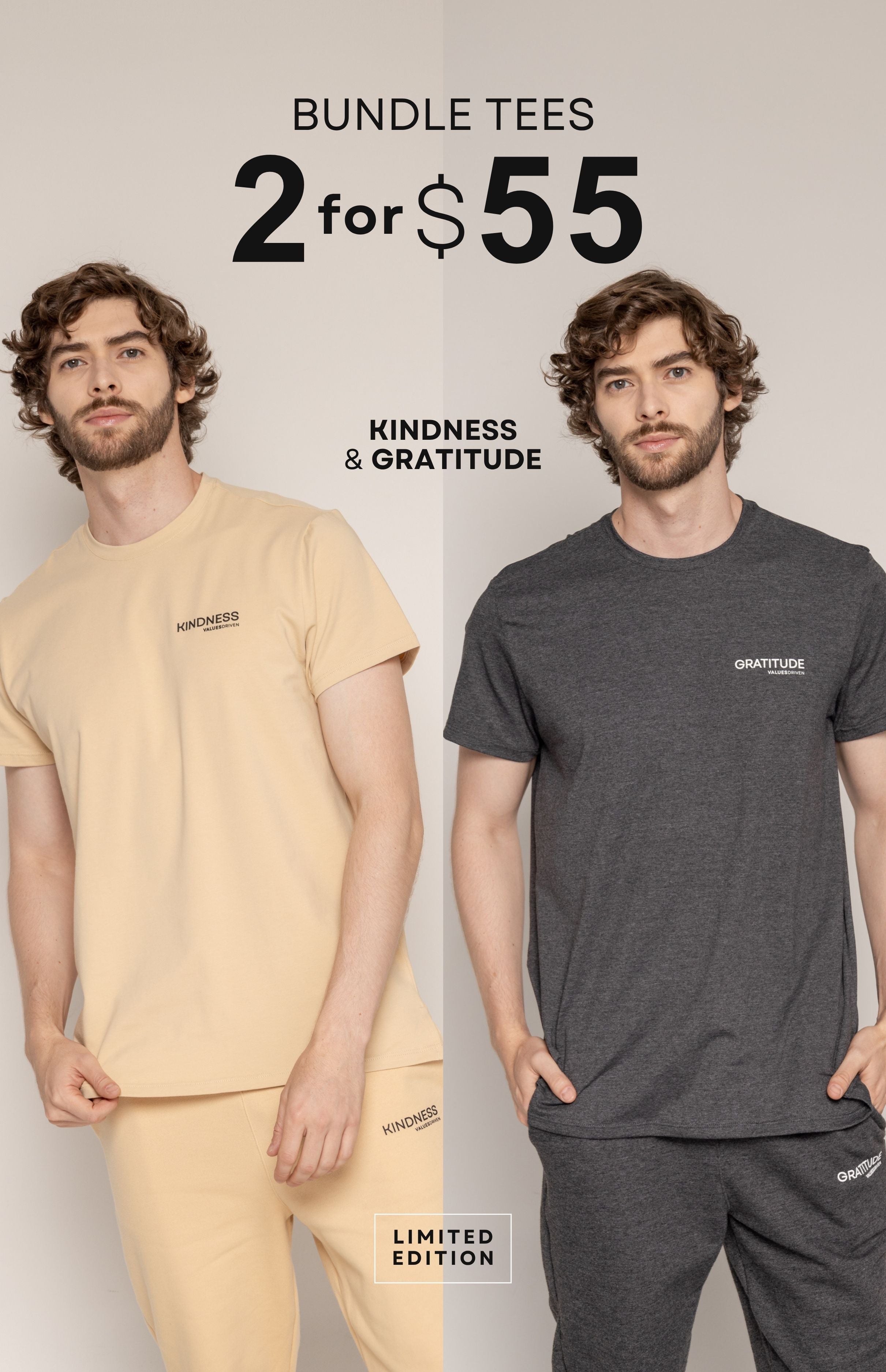 The Gratitude & Kindness Tee Set