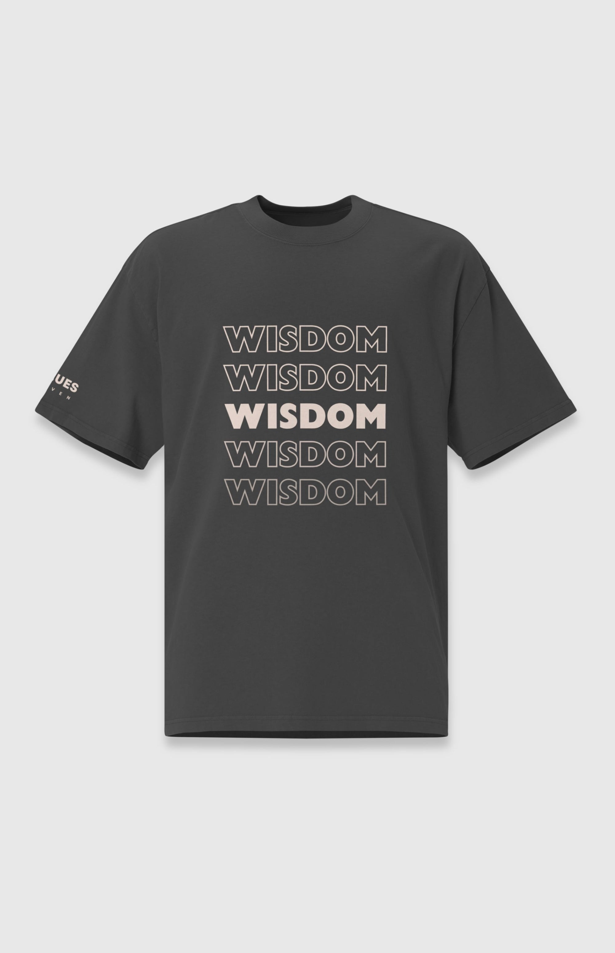 Wisdom Echo Oversized tee - Black