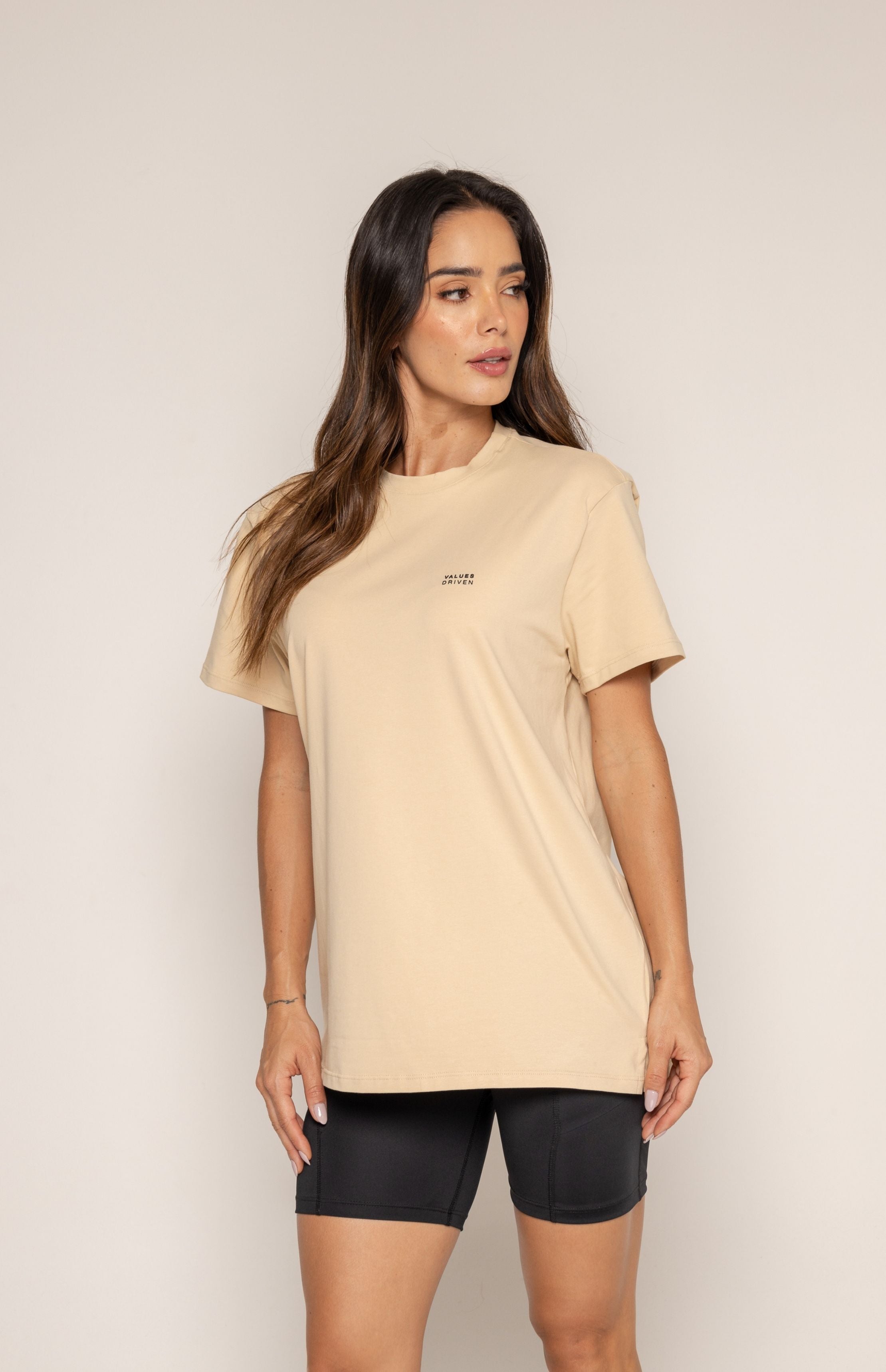 Consistency T-Shirt Beige – Values Driven