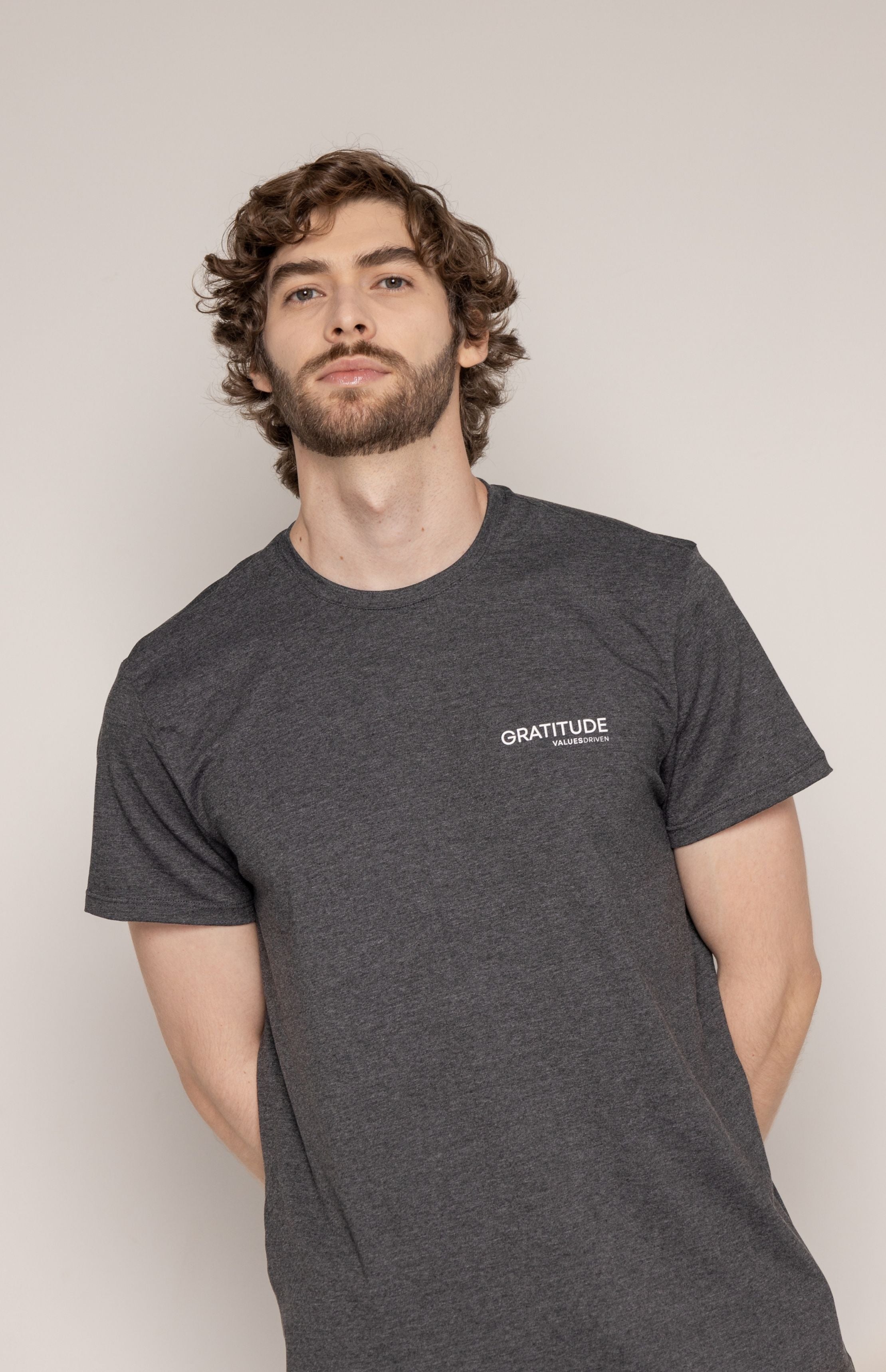 Gratitude T-Shirt Gray – Values Driven