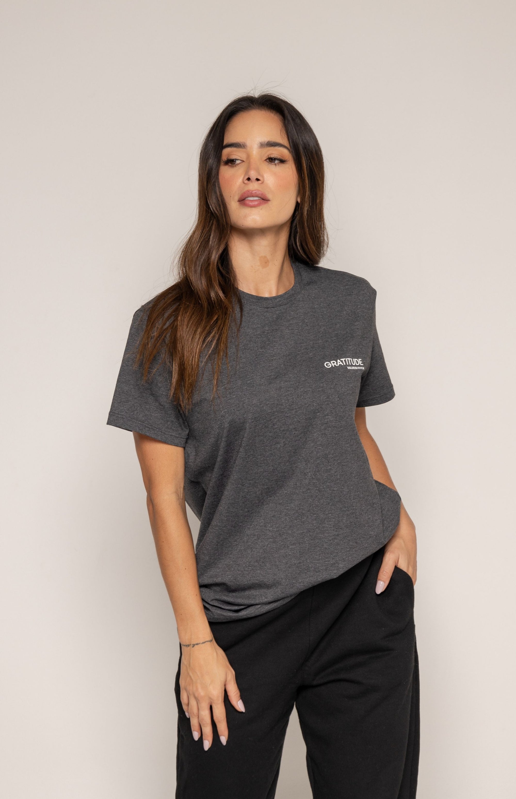 Gratitude T-Shirt Gray