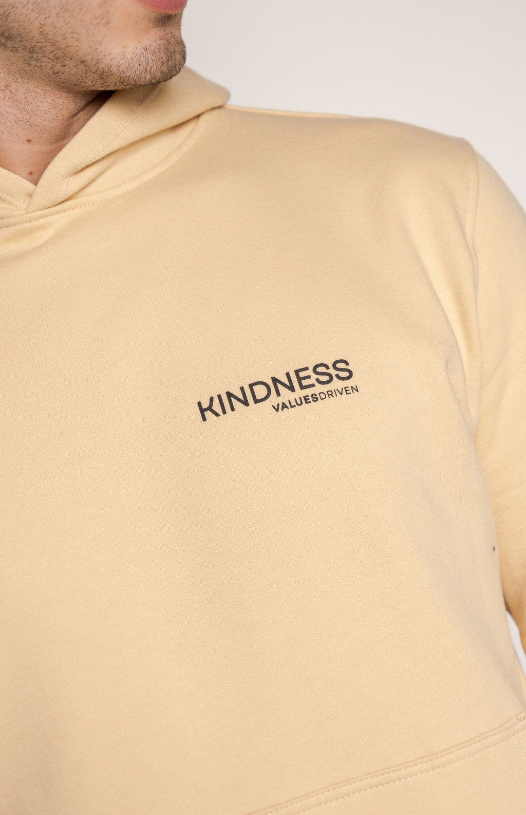 Kindess Comp Jacket Kindness Hoodie Beige – Values Driven