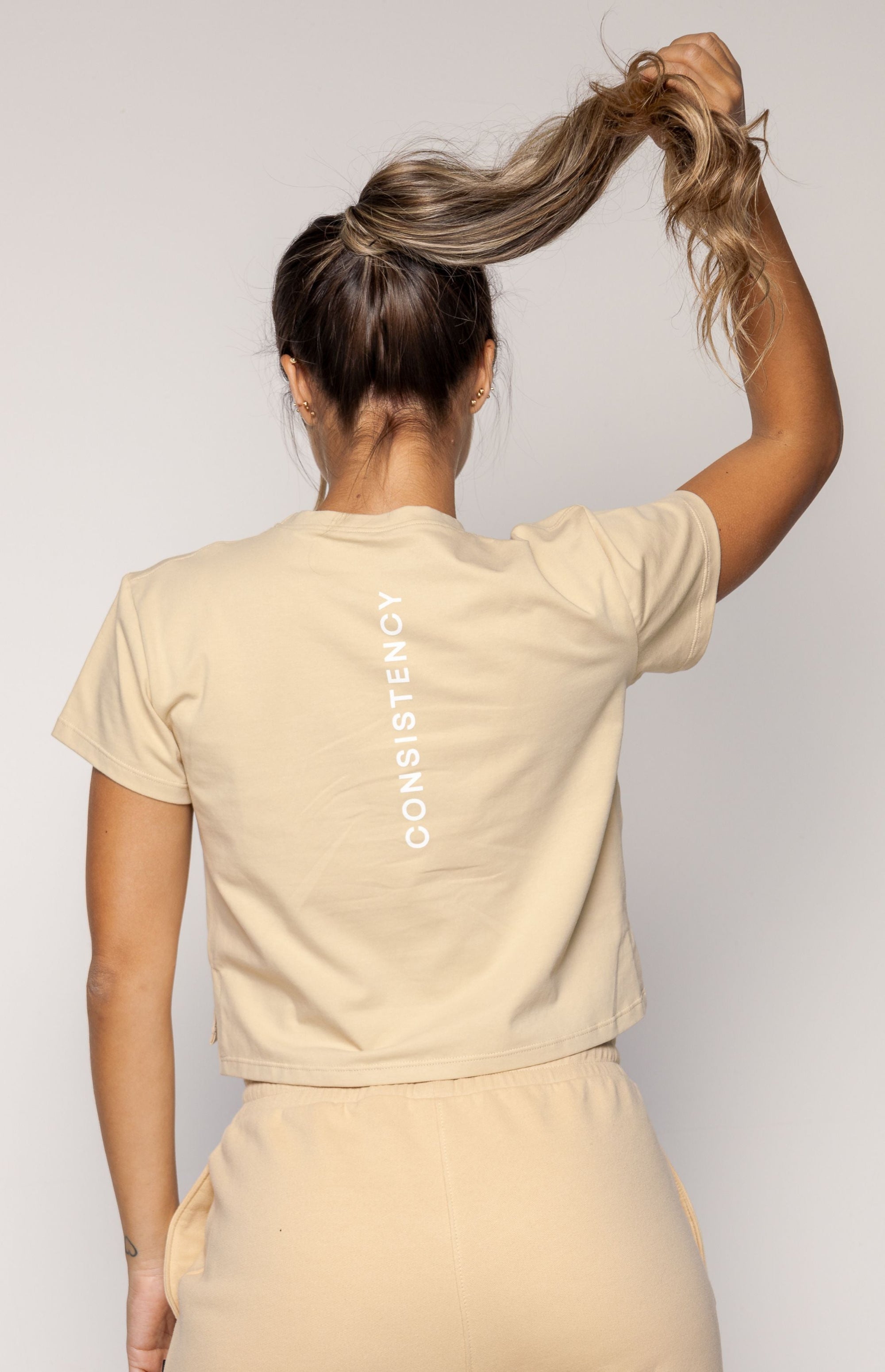 Consistency Crop Top Beige